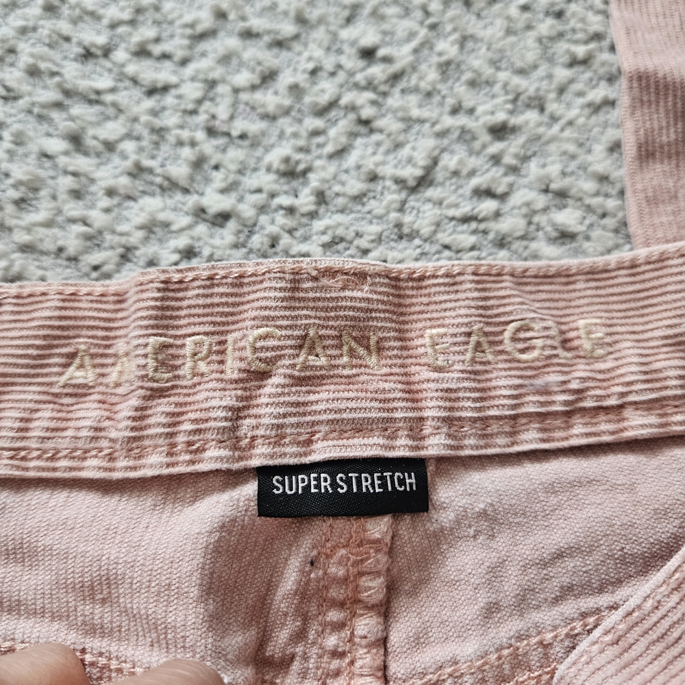 AMERICAN EAGLE Pink Corduroy Pants Cotton Blend 00 Regular AE - Picture 4 of 9